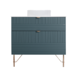 Lavabo okrugli sa ormarićem Pino Art 90 Line Compact Zeleni