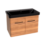 Ormarić sa umivaonikom Black Pino Art Luxor 80 V Drvo