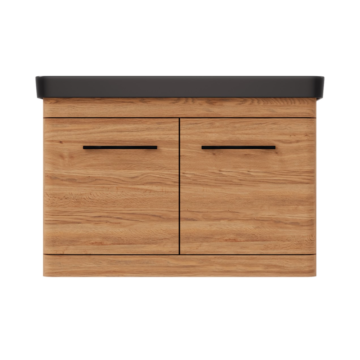 Ormarić sa umivaonikom Black Pino Art Luxor 80 V Drvo