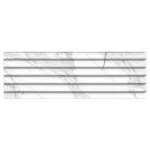 Super Ceramica Carrara Relieve Stripe Blanco Brillo 20×60