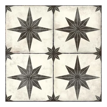 Super Ceramica Star Black 45x45