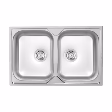 Metalac Aurora 2D dvodelna inox sudopera Ø90