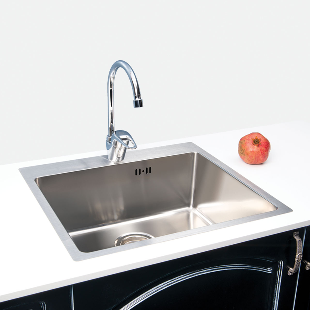 Metalac Ideal jednodelna inox sudopera sa sifonom Ø90 Metalac Ideal jednodelna inox sudopera sa sifonom Ø90