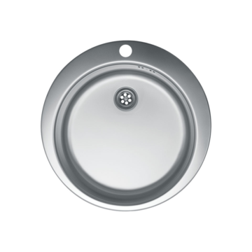 Metalac Venera 480E okrugla inox sudopera Ø60 sa otvorom za bateriju