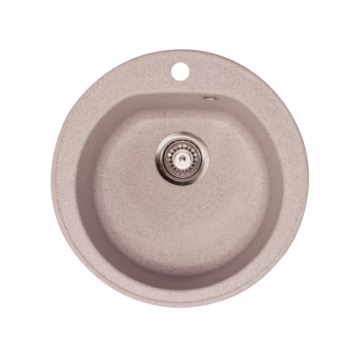 Metalac X Granit Venera 510E granitna sudopera Ø90 sa sifonom Bež