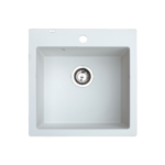 Metalac xAtos 50 granitna sudopera sa sifonom Ø90 Bela