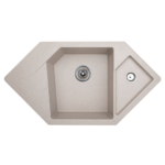 Metalac xDiamond granitna sudopera sa sifonom Ø90 Bež