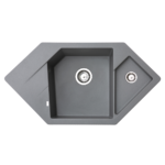 Metalac xDiamond granitna sudopera sa sifonom Ø90 Grafit
