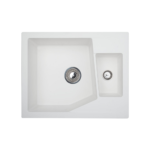 Metalac xLinea M 1.5D granitna sudopera sa sifonom Ø90 Bela