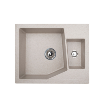 Metalac xLinea M 1.5D granitna sudopera sa sifonom Ø90 Bež