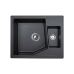 Metalac xLinea M 1.5D granitna sudopera sa sifonom Ø90 Crna