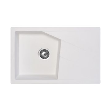 Metalac xLinea Plus granitna sudopera sa sifonom Ø90 Bela