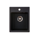 Metalac xQuadro 40 granitna sudopera Ø90 Crna