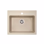 Metalac xQuadro 60 granitna sudopera Ø90 Šampanj