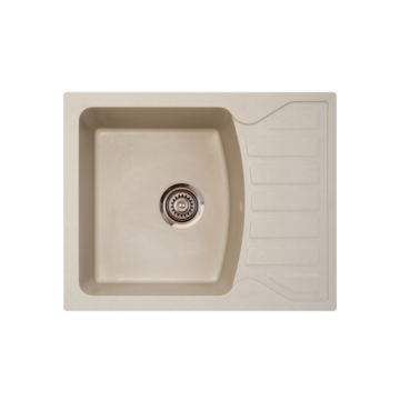 Metalac xQuadro M granitna sudopera sa sifonom Ø90 Šampanj