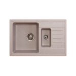 Metalac xQuadro Plus 1.5D granitna sudopera sa sifonom Ø90 Bež