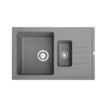 Metalac xQuadro Plus 1.5D granitna sudopera sa sifonom Ø90 Grafit