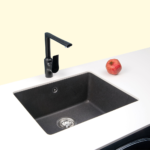 Metalac xQuadro U 50 granitna sudopera sa sifonom Ø90 Crna