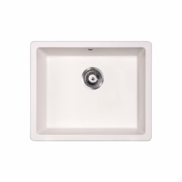 Metalac xQuadro U 50 granitna sudopera sa sifonom Ø90 Bela