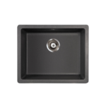 Metalac xQuadro U 50 granitna sudopera sa sifonom Ø90 Crna