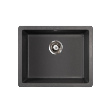 Metalac xQuadro U 50 granitna sudopera sa sifonom Ø90 Crna