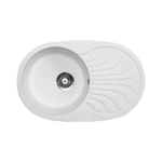 Metalac xVenera Plus granitna sudopera sa sifonom Ø90 Bela