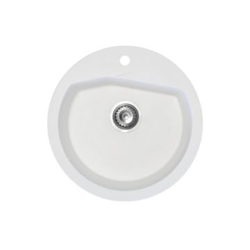 Metalac xVesta granitna sudopera sa sifonom Ø90 Bela