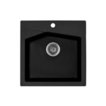 Metalac xLinea 50 granitna sudopera sa sifonom Ø90 Crna
