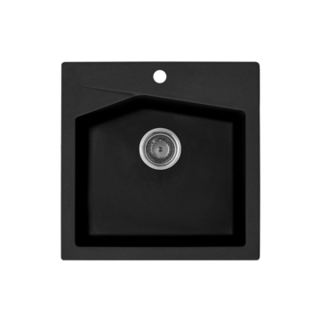 Metalac xLinea 50 granitna sudopera sa sifonom Ø90 Crna
