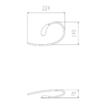 Copen Drop držač peškira tehnicki crtez