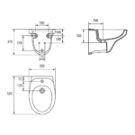 Cersanit Tera konzolni bide