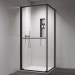 Copen Atlas PRO 1V tuš kabina mat crna, staklo 6mm providno