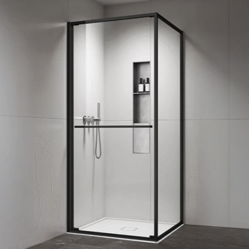 Copen Atlas PRO 1V tuš kabina mat crna, staklo 6mm providno
