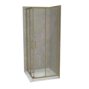 Copen Atlas PRO tuš kabina brušeno zlato, staklo 6mm providno