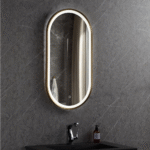 Copen LED ogledalo 50x90 sa alu ramom zlatno