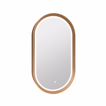 Copen LED ogledalo 50x90 sa alu ramom zlatno C-06-102G