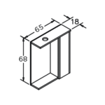 Dova 65 bela matt – set kupatilskog nameštaja