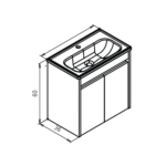 KJ Lova 60 – set kupatilskog nameštaja