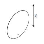 KJ Olbia touch LED ogledalo Fi 75