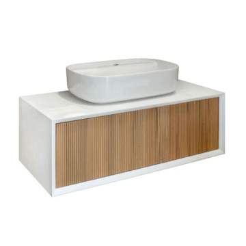 Ormarić sa umivaonikom Ibanio Cube white ayous