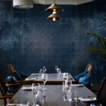 Sol Struttura Foglia Blu Glossy 3D 15x15