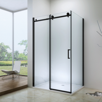 Tuš kabina pravougaona Matt Black