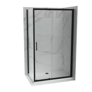 Copen Atlas Pro pravougaona tuš kabina mat crna, staklo 6mm