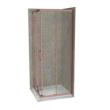 Copen Atlas Pro tuš kabina rose gold, staklo 6mm providno