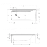 Kolpa San kada Evelin ugradna tehnicki crtez