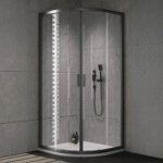 Kolpa San tuš kabina Venus B/1 polukružna crni profil