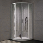 Kolpa San tuš kabina Venus S/1 polukružna srebrni profil