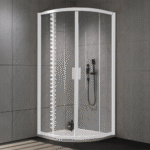 Kolpa San tuš kabina Venus polukružna beli profil