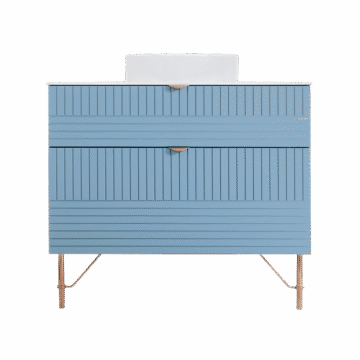 Ormarić sa okruglim umivaonikom Pino Art 90 Line Compact Plavi 1101PLA