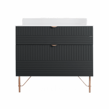 Ormarić sa pravougaonim umivaonikom Pino Art 90 Line Compact Antracit 1054ANT